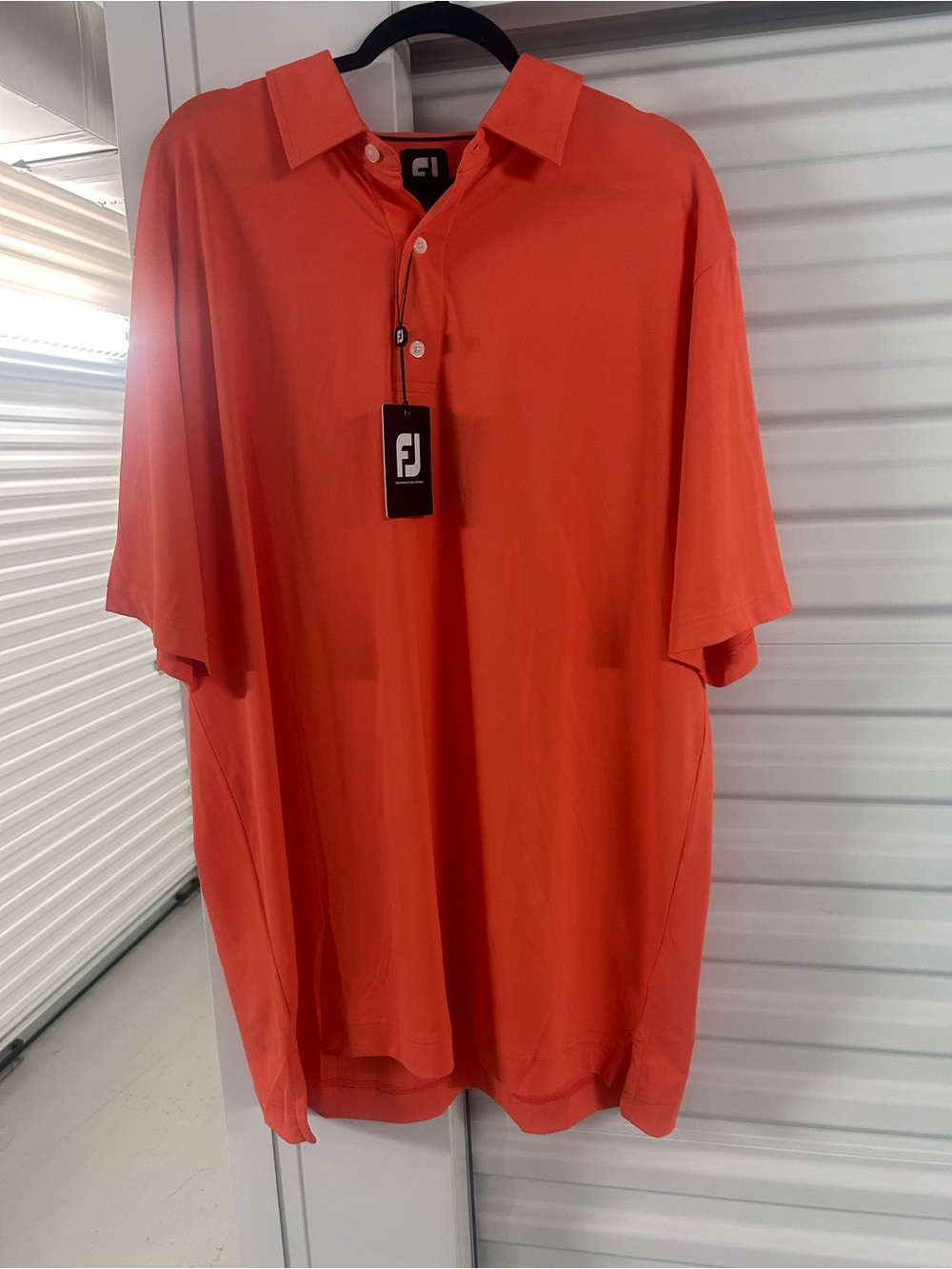 NWT FootJoy Men’s Short Sleeve Polo in Vibrant Orange size 2x